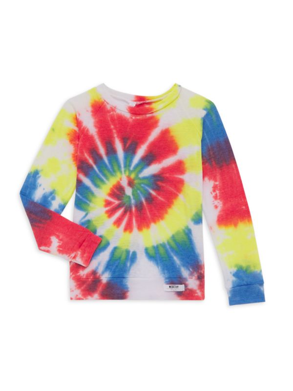 Worthy Threads Baby Girl's Tie-Dye Raglan T-Shirt